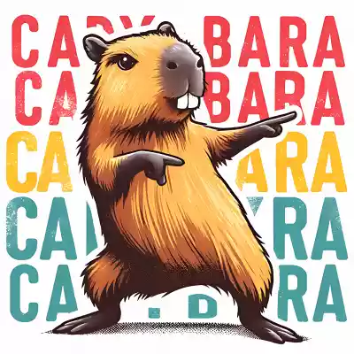 vectores plantilas CAPIBARA,
